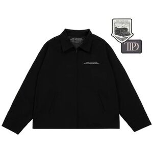TAYLOR SWIFT • TTPD BLACK JACKET & 2 PATCH SET BUNDLE (S)